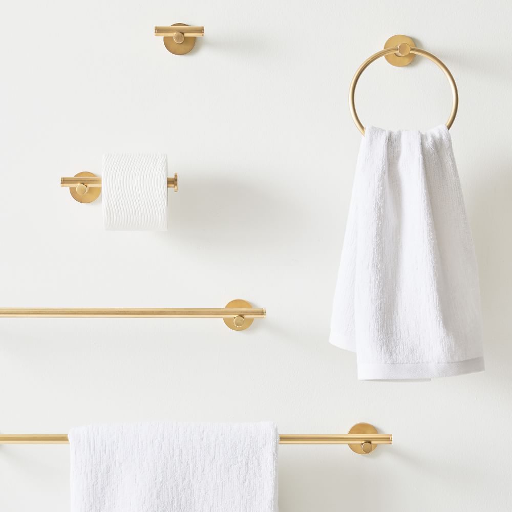 Modern Overhang Bathroom Hardware – Antique Brass