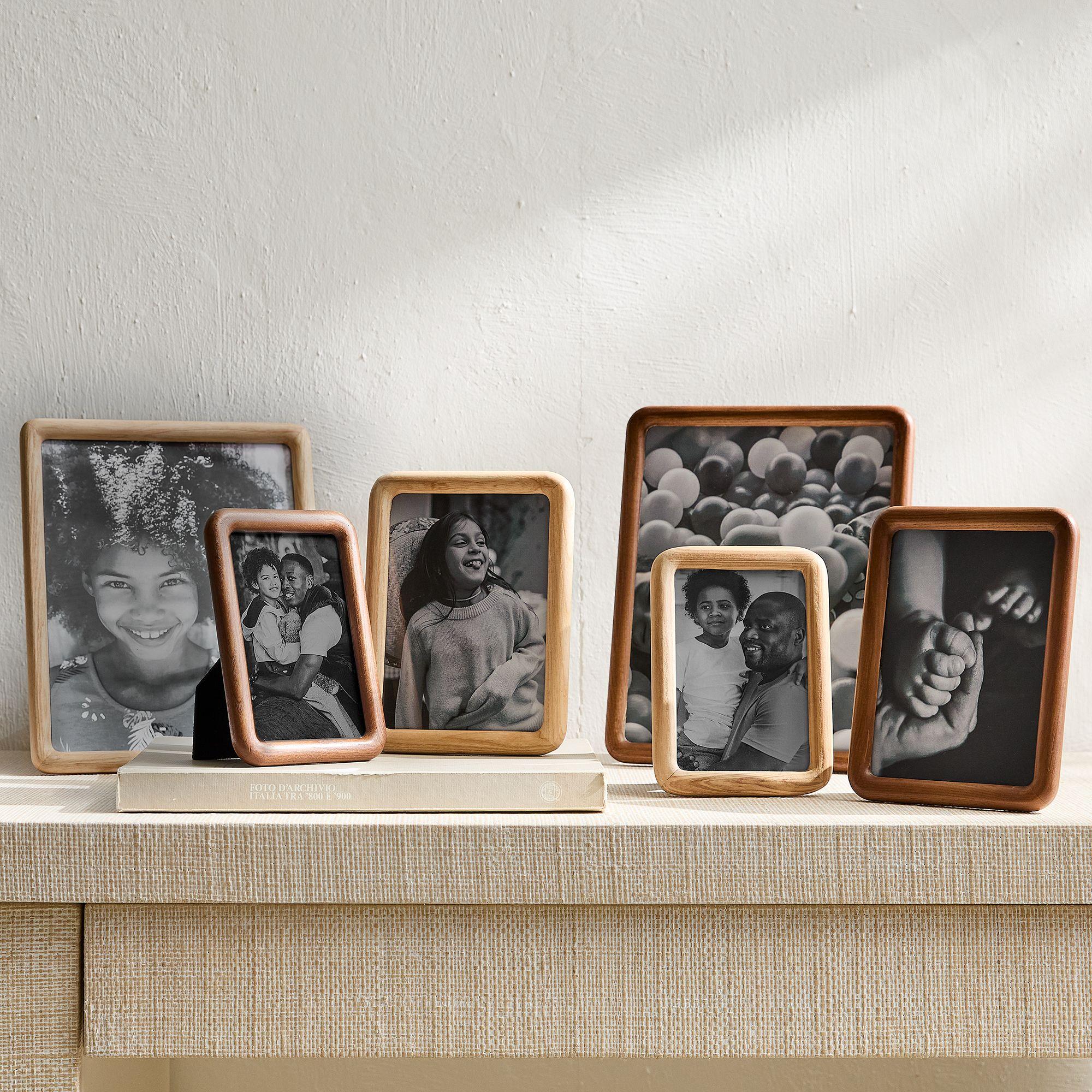 Modern Rounded Wooden Tabletop Frames