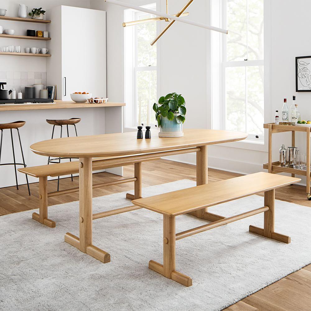 Modern Trestle Dining Table