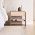 Modern Waterfall Bedside Table (66 cm)