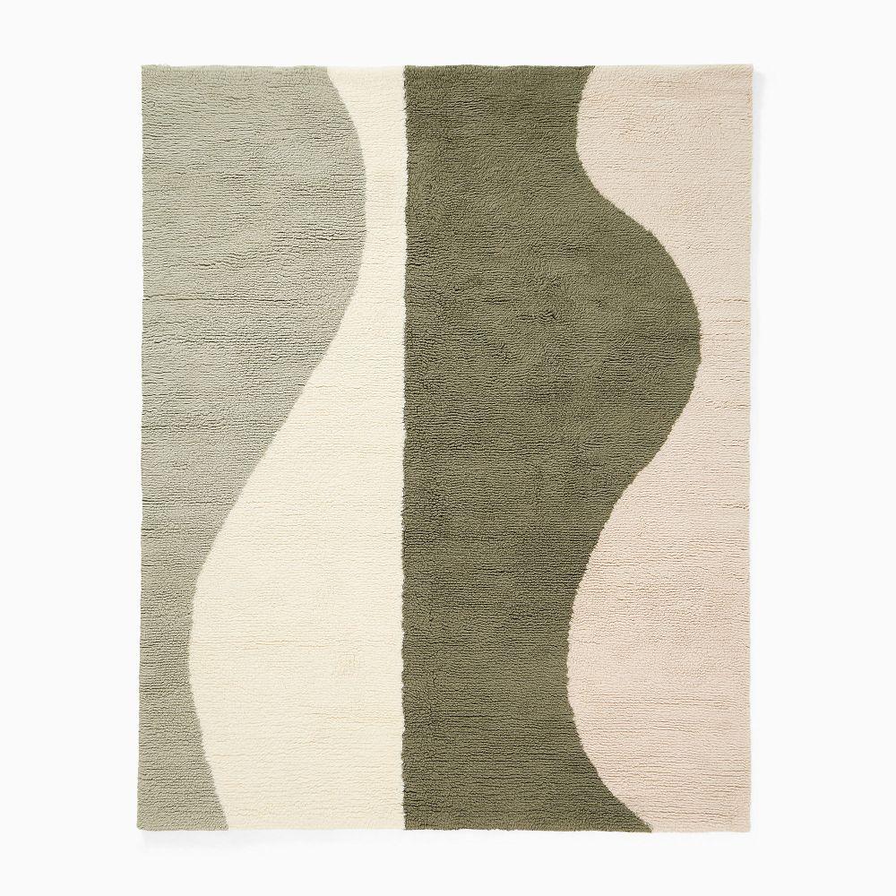 Modern Wave Shag Rug