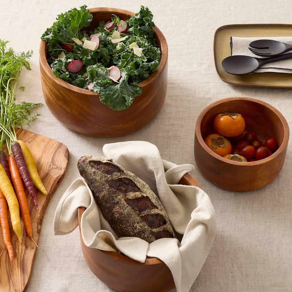 Modern Wood Serving Bowls
