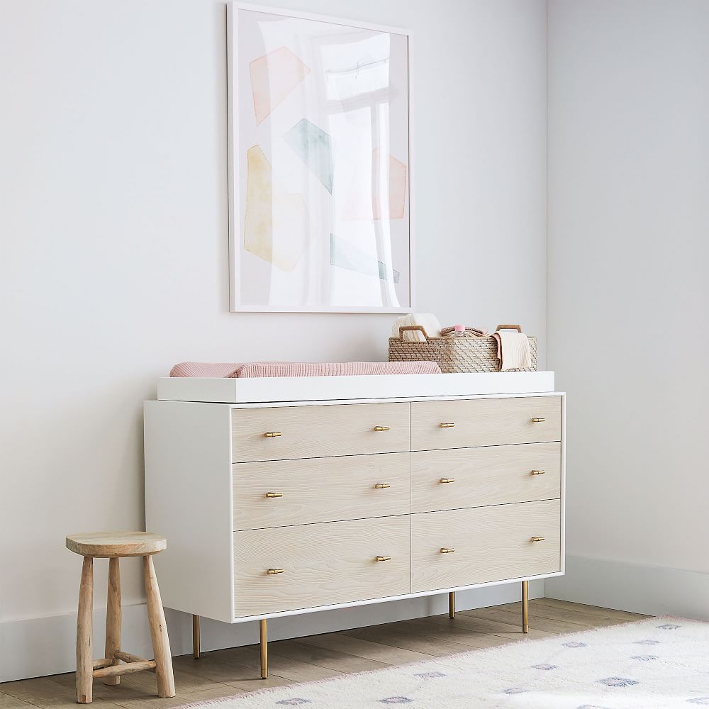 Modernist 6-Drawer Changing Table (142 cm) - White
