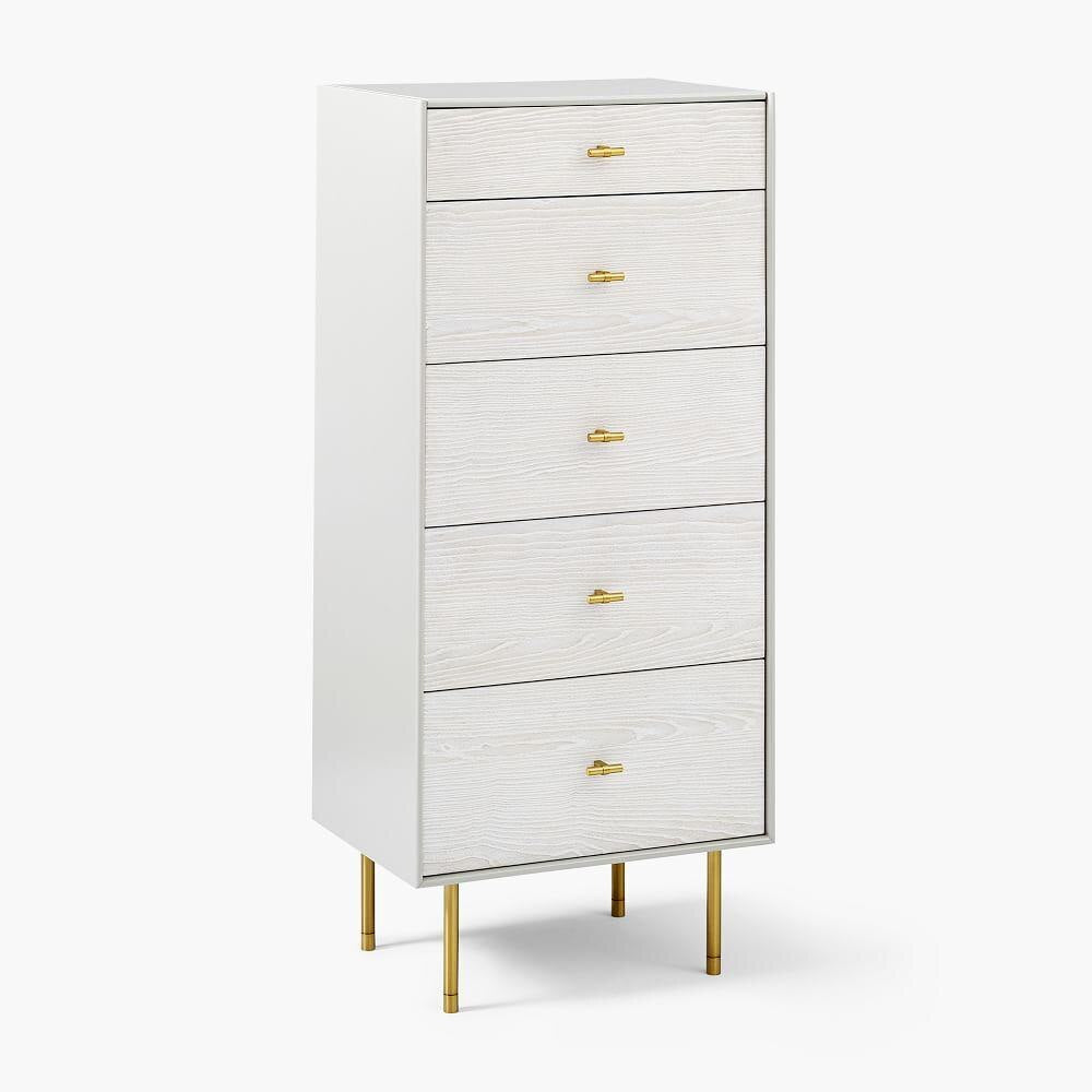 Modernist Wood & Lacquer Jewellery Armoire - Winter Wood