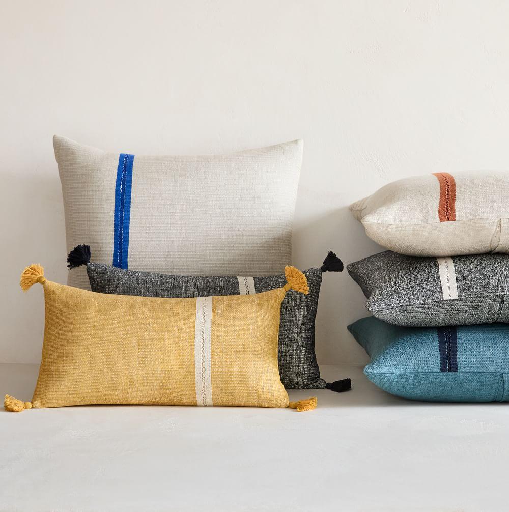 Silk Mono Stripe Cushion Cover