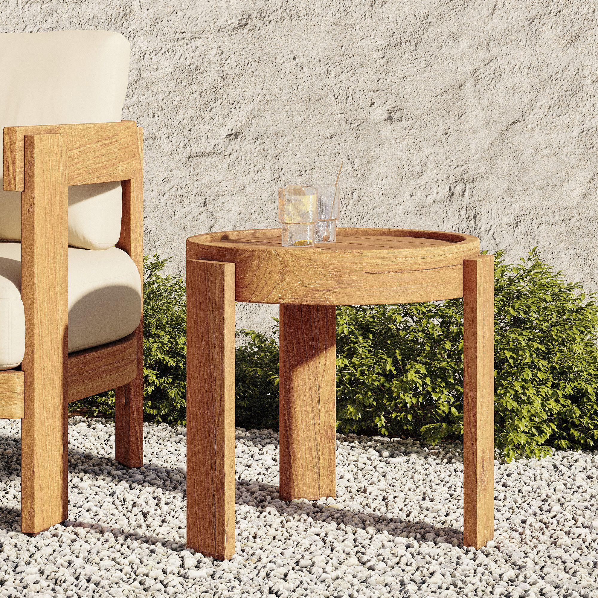 Monterey Garden Teak Side Table (51 cm)