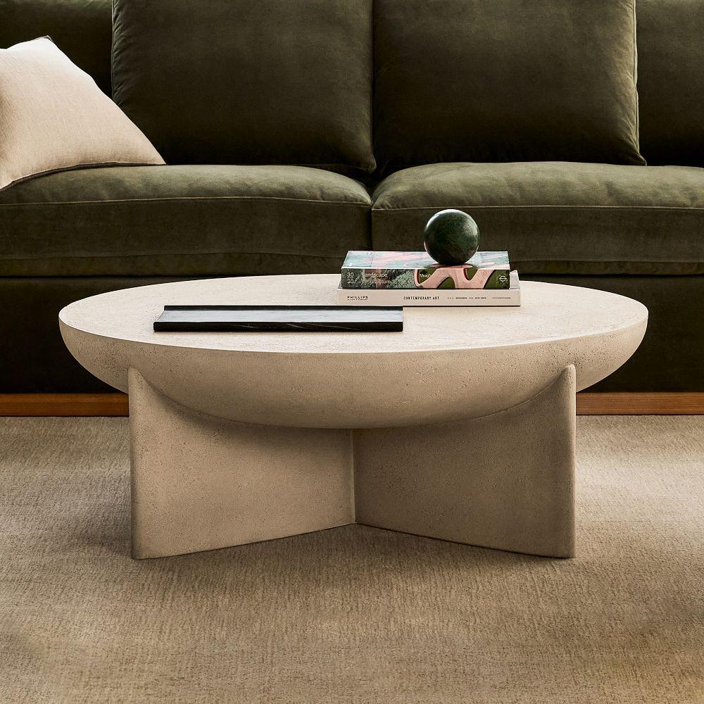 Monti Lava Stone Coffee Table (76 cm - 102 cm)