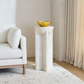 Monti Lava Stone Pedestal Side Table (36 cm)