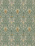 Morris & Co. Snakeshead Wallpaper, Forest/Thyme Swatch