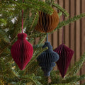 Jewel Tones Paper Baubles (Set of 4)