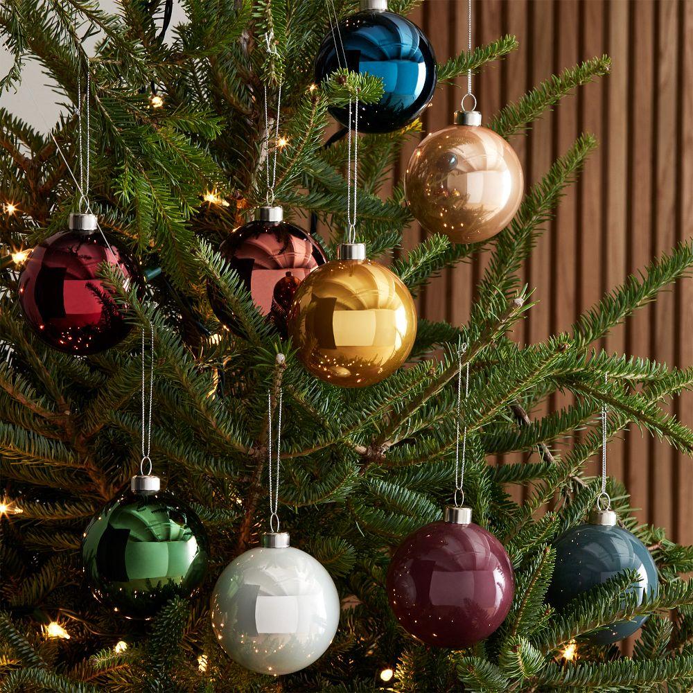 Decorator Glass Boxed Baubles (Set of 9)