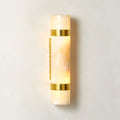 Natalia Onyx and Brass Double Wall Sconce Set of 2
