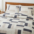 Natural Patchwork Bedspread & Pillowcases