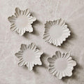 Neige Snowflake Ceramic Appetizer Plate Sets