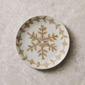 Neige Snowflake Ceramic Salad Plates