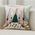 Nicole Cicak Brooklyn Bridge Christmas Cushion Cover