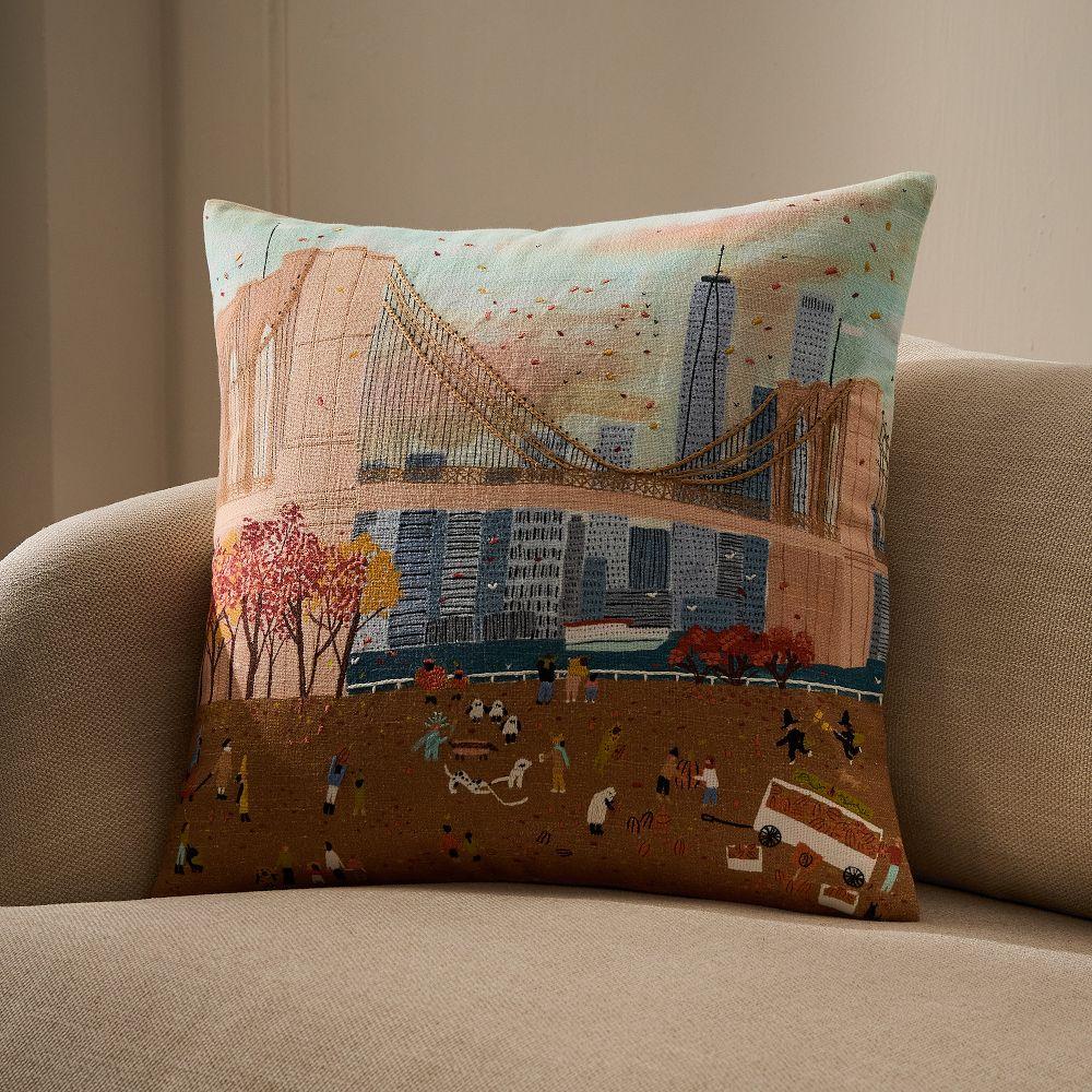 Nicole Cicak Autumn in Brooklyn Cushion Cover