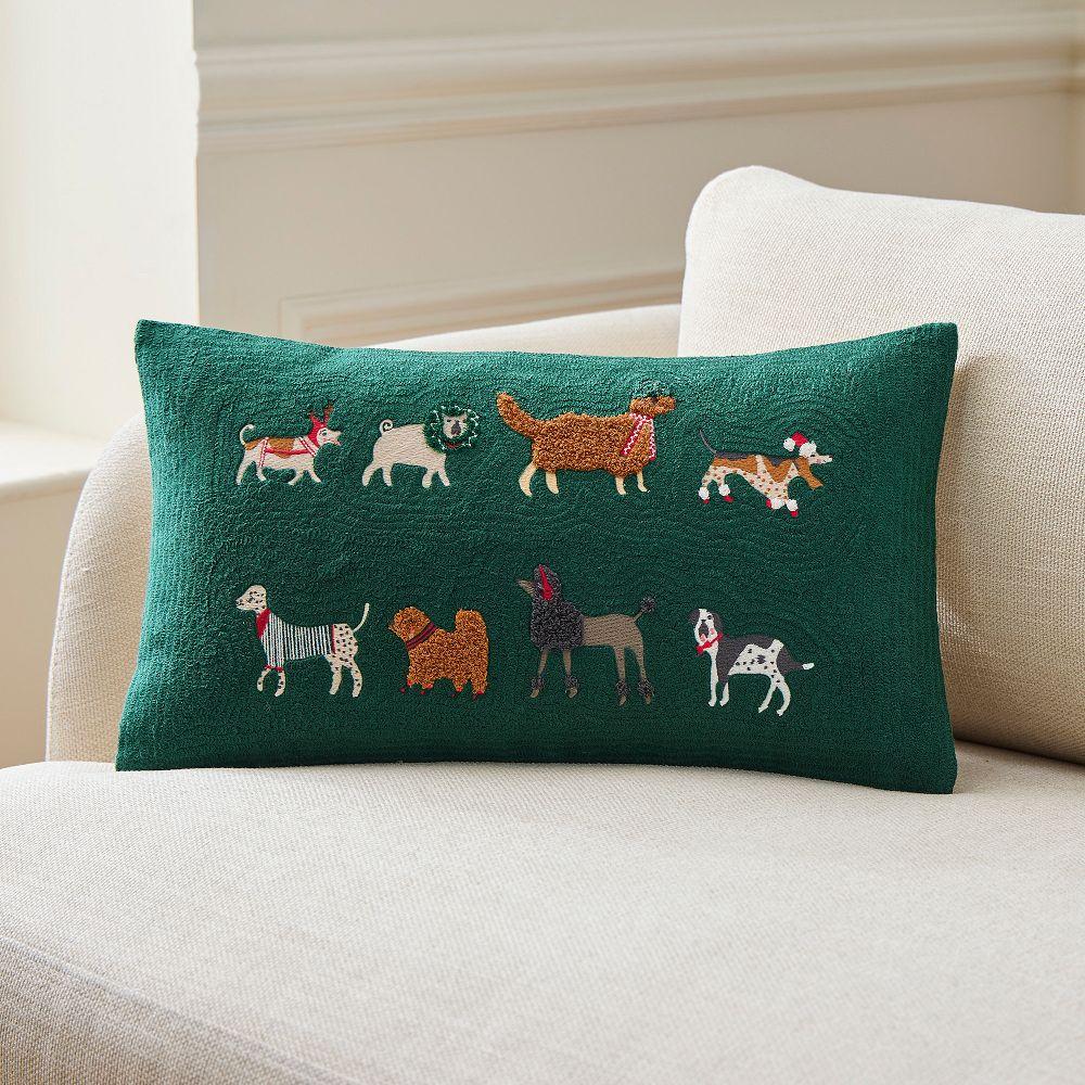 Nicole Cicak Festive Pups Cushion Cover