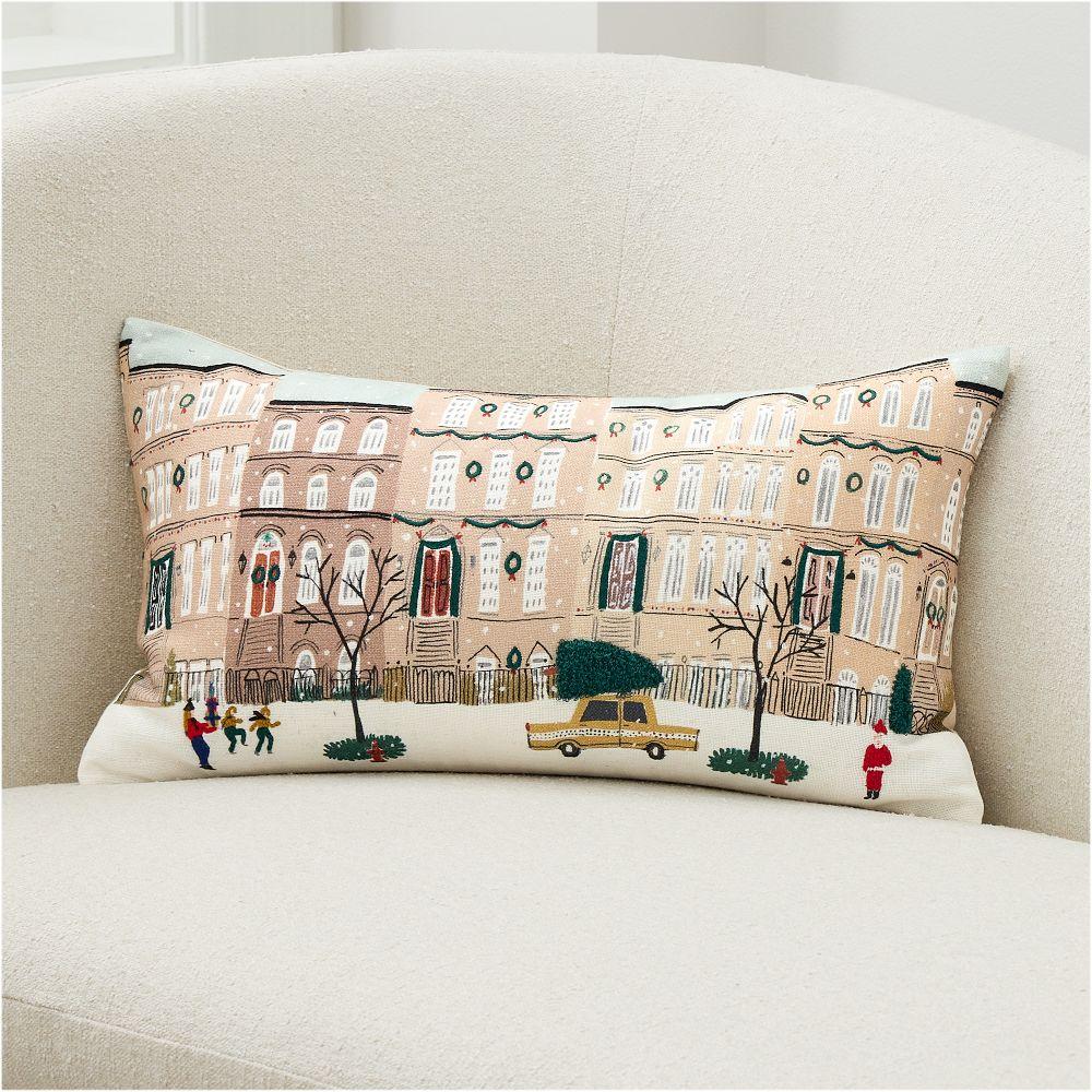 Nicole Cicak Festive Brownstone Cushion Cover