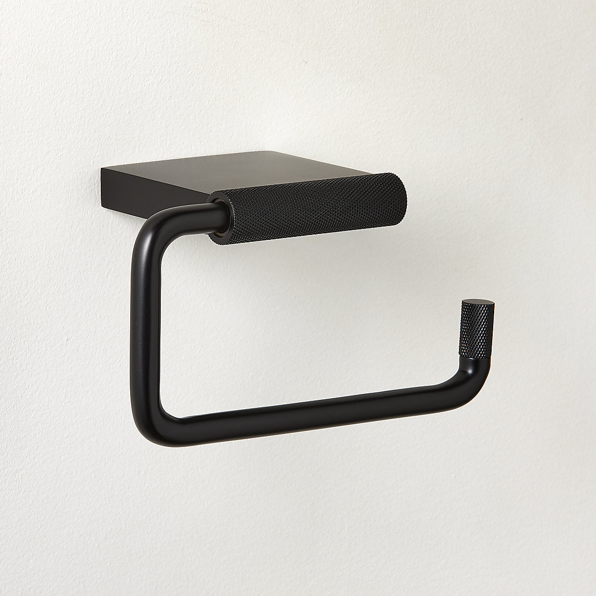 Nicolo Knurled Black Cabinet Knob