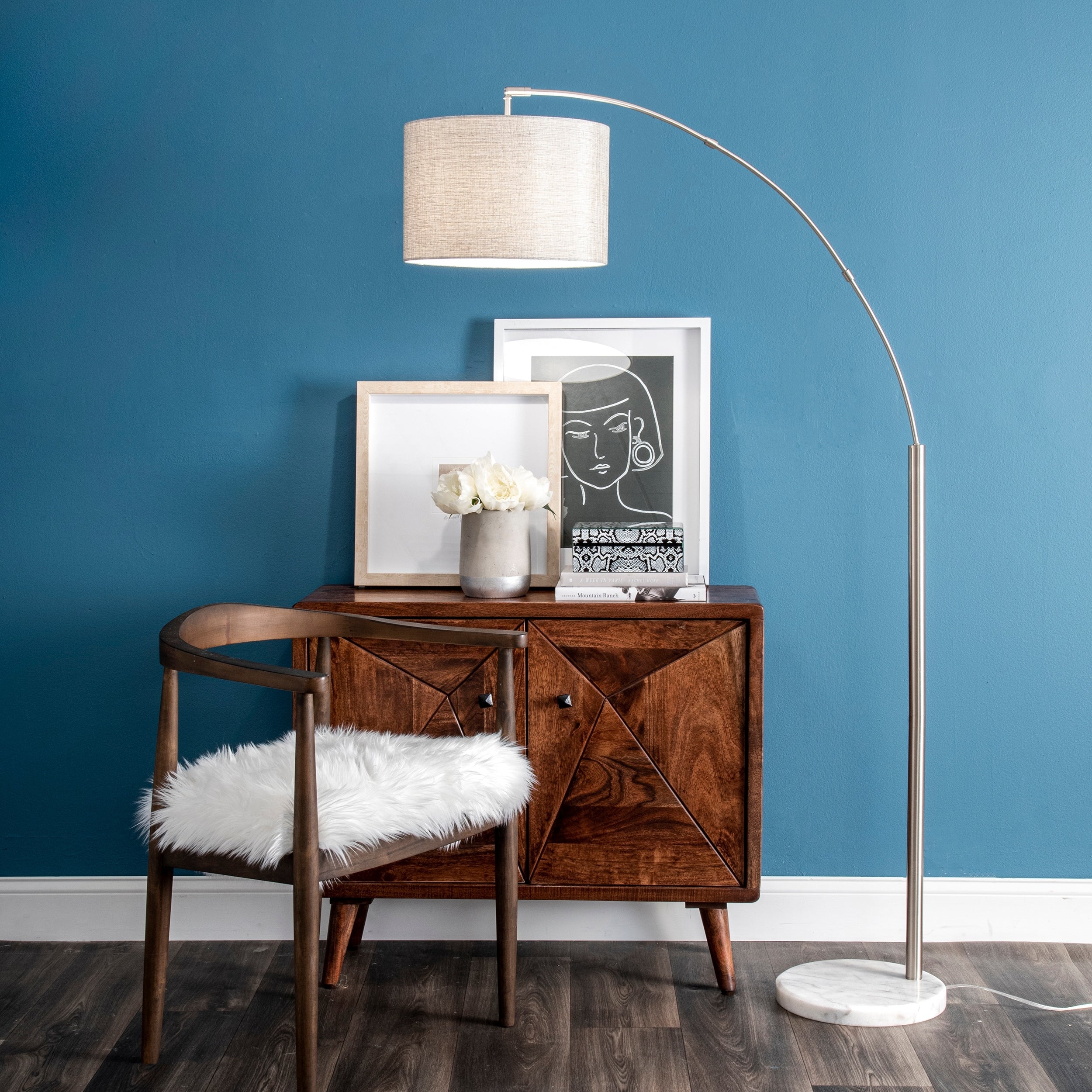Nuloom Belton 69 Marble Floor Lamp