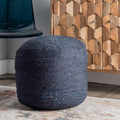 Nuloom Braided Jute Cable Pouf