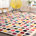 Nuloom Contemporary Bohemian Abstract Square Dots Multicolor Rug 5 X 8 5 X 8