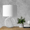 Nuloom Galena 20 Contemporary White Table Lamp