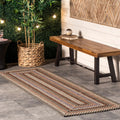 Nuloom Gwyneth Braided Borders Indoor Outdoor Area Rug