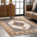 Nuloom Halley Floral Cardinal Medallion Area Rug