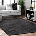 Nuloom Handmade Modern Trellis Fancy Wool Cream Rug 86 X 116 86 X 116