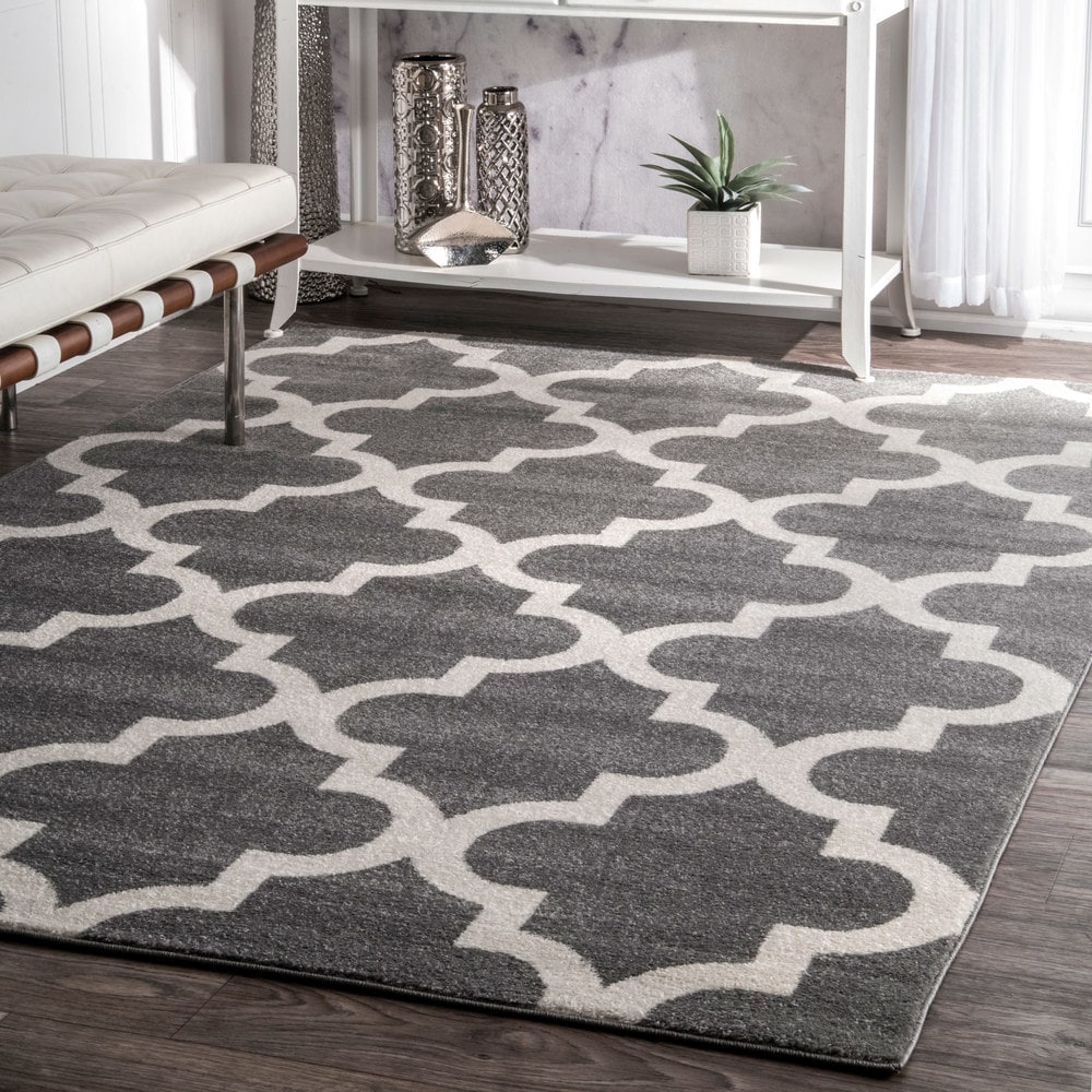 Nuloom Luna Geometric Trellis Area Rug 67 X 9 67 X 9