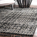 Nuloom Ivory Multi Modern Boho Chic Tassel Ombre Area Rug 76 X 96