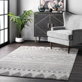 Nuloom Modern Stripes Faded Grey Rug 8 X 10 8 X 10