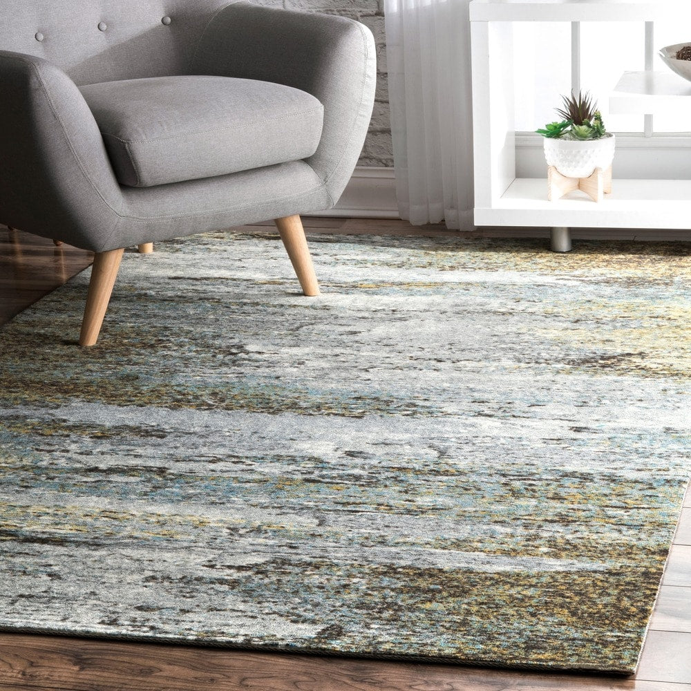 Nuloom Multi Contermporary Mystique Abstract Ombre Rainfall Area Rug 8 X 10 8 X 10