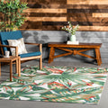 Nuloom Multi Indoor Outdoor Contemporary Tropical Magestic Floral Bloom Area Rug 8 X 10
