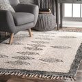 Nuloom Natural Plush Fuzzy Tribal Shag Area Rug 4 X 6