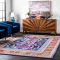 Nuloom Navy Southwestern Bohemian Tribal Tale Area Rug 8 X10