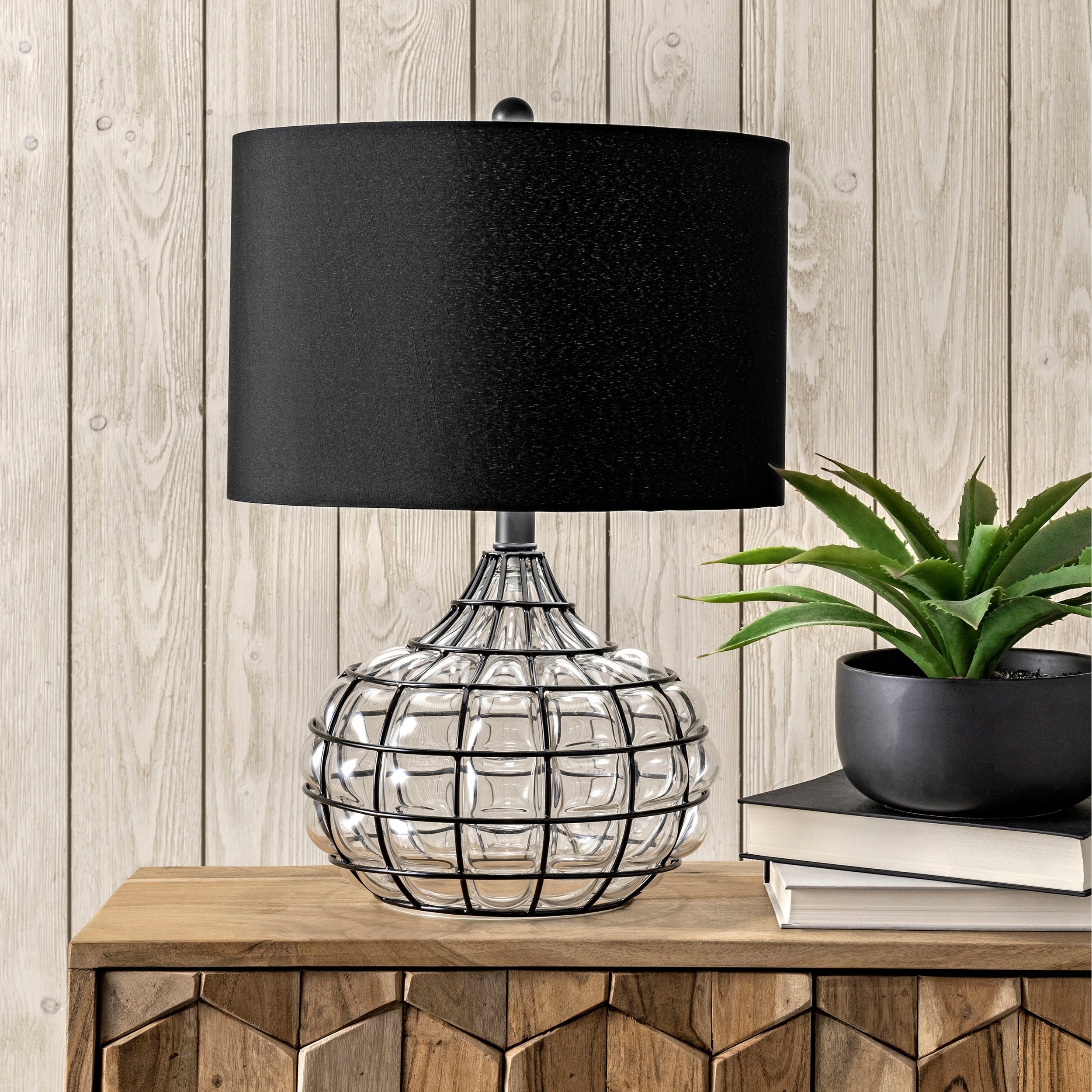 Nuloom Newburgh 20 Glass Table Lamp