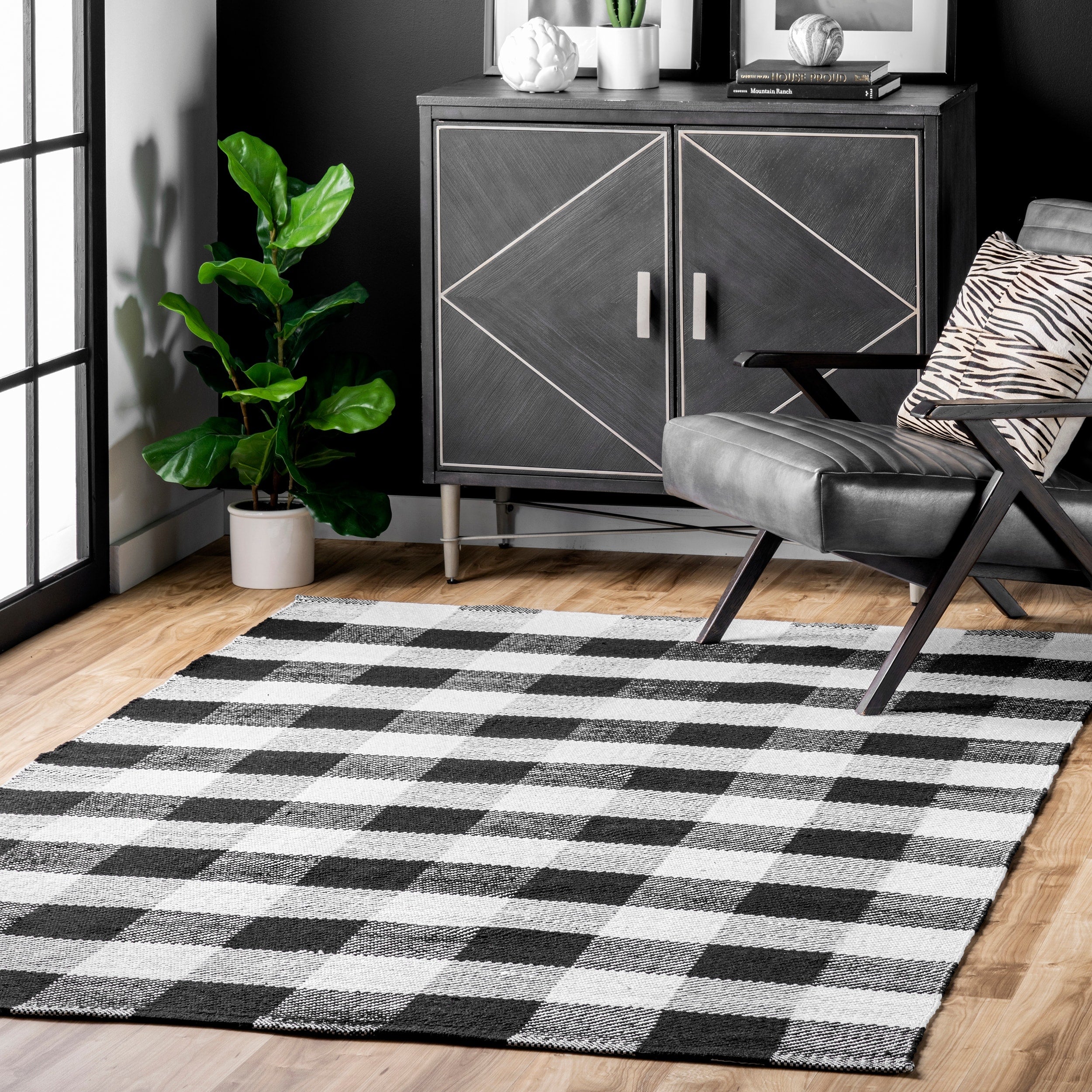 Nuloom Rylie Buffalo Plaid Flatweave Area Rug