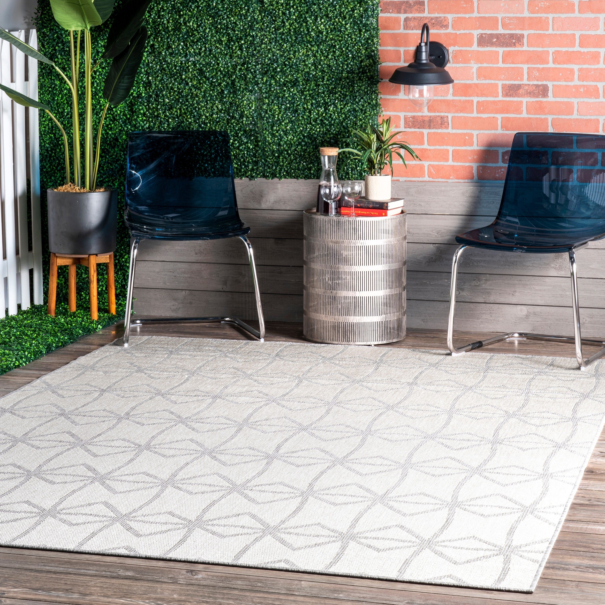 Nuloom Saunders Geometric Indoor Outdoor Area Rug