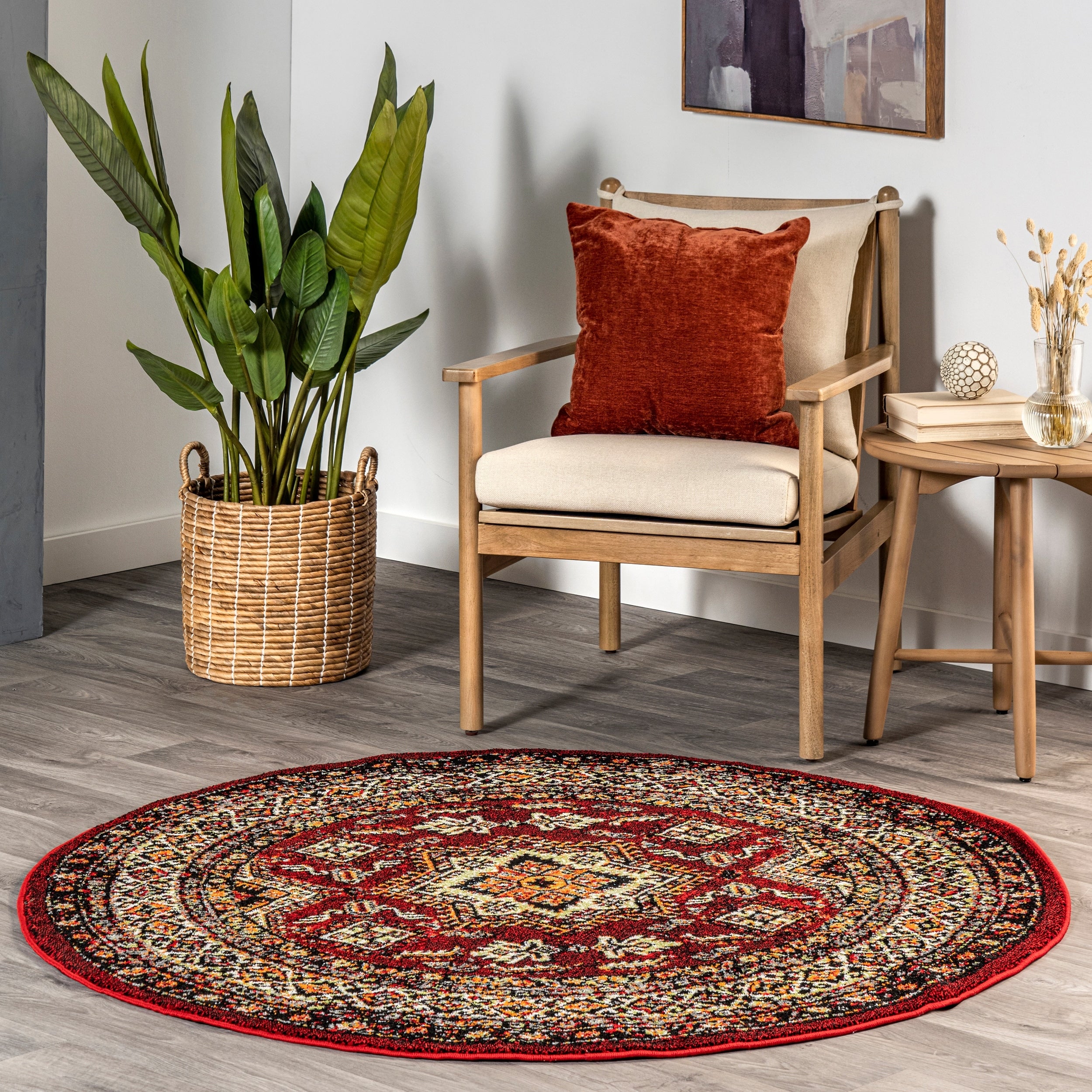 Nuloom Traditional Indoor Outdoor Medieval Herald Border Area Rug