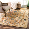 Nuloom Traditional Persian Timeless Blossom Ivory Rug 8 X 10 8 X 10