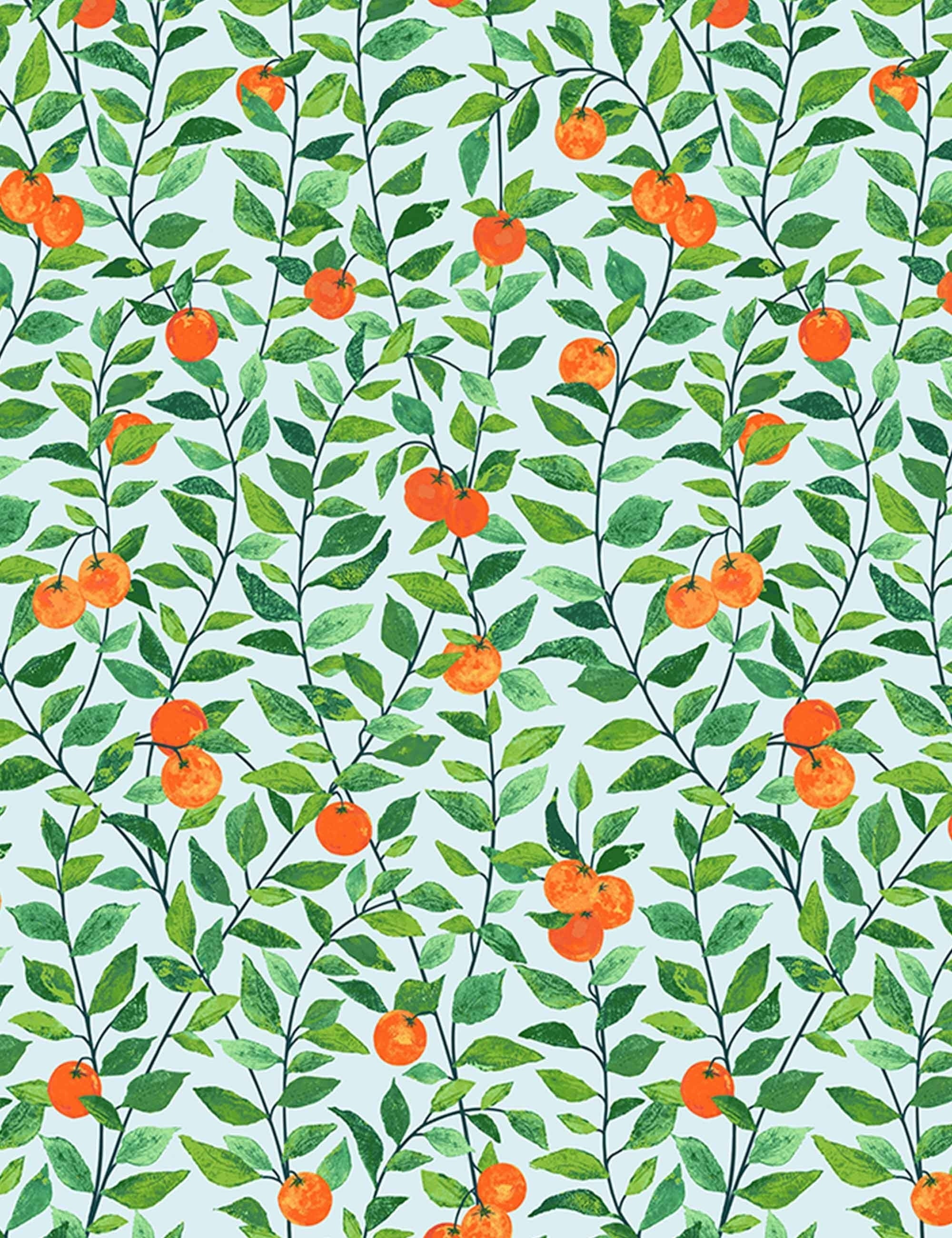 Orange Crush Peel + Stick Wallpaper by Nathan Turner, Sky Swatch