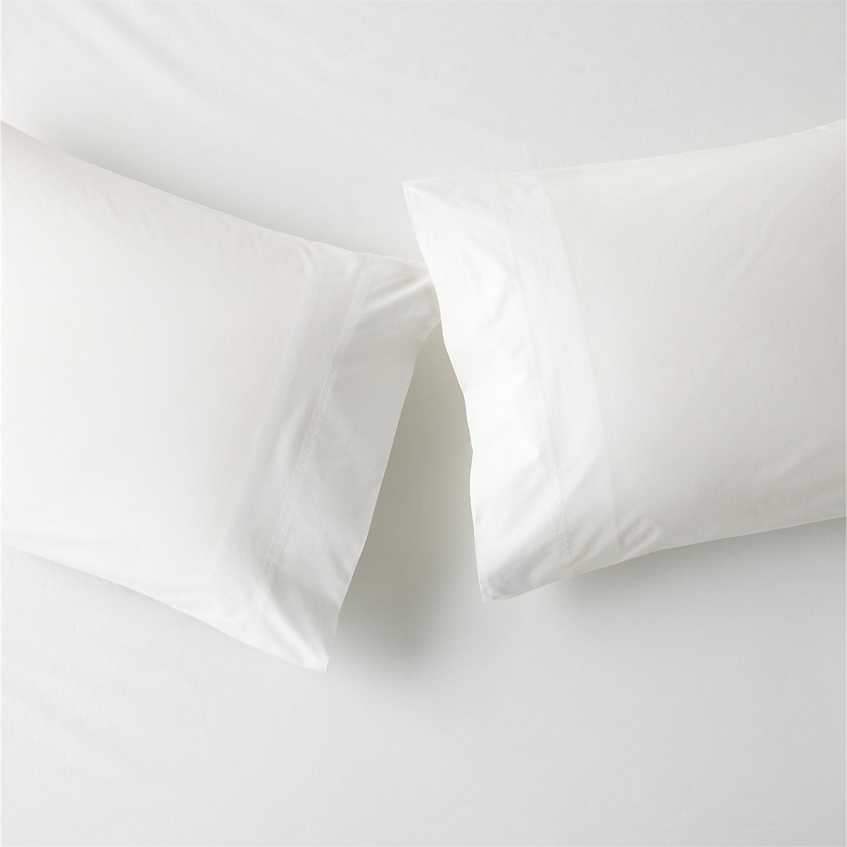 Classic Organic Cotton Percale 400 Thread Count White Queen Sheet Set