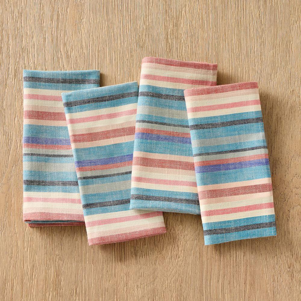 Organic Cotton Rays Striped Napkins (Set of 4)