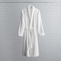 Organic Mini Waffle-Weave Robe - White