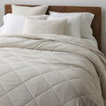 Organic Flannel Herringbone Bedspread & Pillowcases