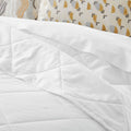 Organic Flannel Solid Bedspread + Pillowcases - Stone White