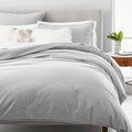Organic Flannel Solid Duvet Cover & Pillowcases